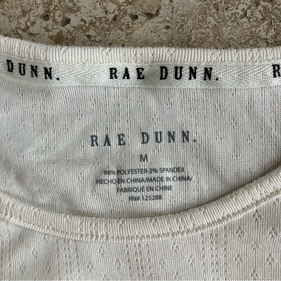 Rae Dunn 3 Piece Checked Orange Lounge Set Spread Kindness Pajama Tee cami short - Picture 3 of 13